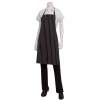 Chef Works | Black Chalk stripe Designer Bib Apron